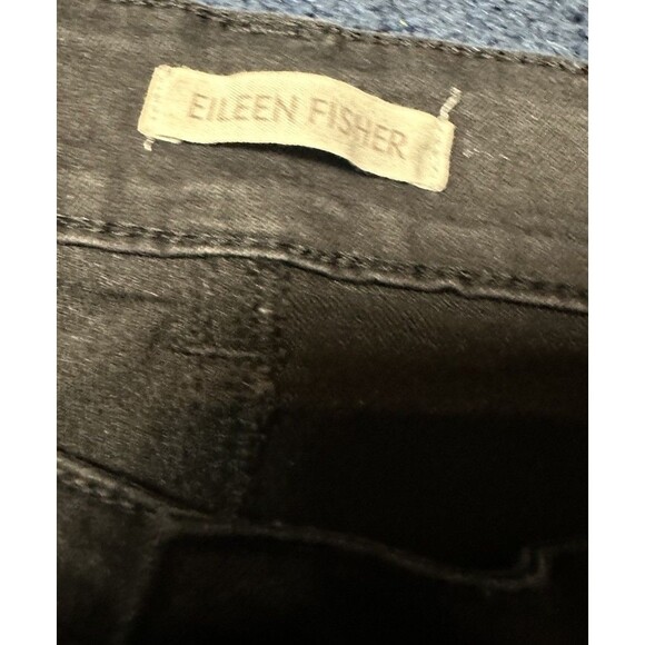 Eileen Fisher Womens Ankle Skinny Jeans Faded Black Wash Size 12 - Picture 2 of 4